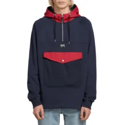 Volcom Alaric Pullover Hoody In Navy