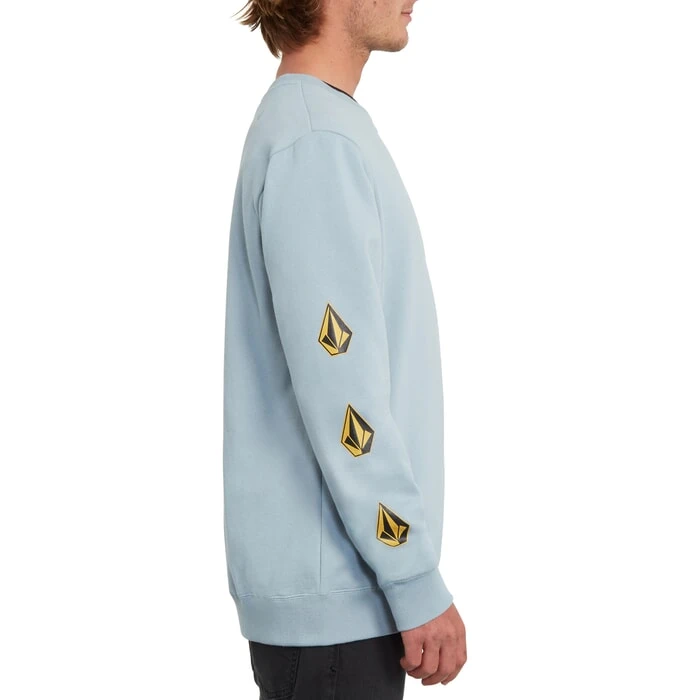 Volcom Deadly Stones Crew Sweatshirt In Cool Blue 3 Volcom Deadly Stones Crew Sweatshirt In Cool Blue - Image 3