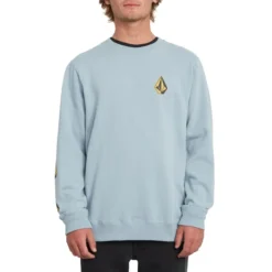 Volcom Deadly Stones Crew Sweatshirt In Cool Blue 7 Volcom Deadly Stones Crew Sweatshirt In Cool Blue -STANCE Shop volcom deadly stones crew sweatshirt cool blue a4612000 clu b3 jjxwhdh2dun5nnqo