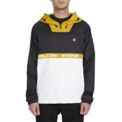 Volcom Fezzes Shell Jacket In Black -STANCE Shop volcom fezzes pop over jacket black a1511909 blk b2 fva3bmds2lejcute