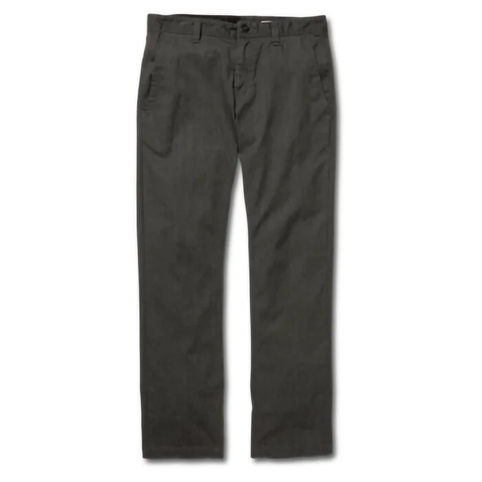 Volcom Frickin Modern Stretch Chino Trousers In Charcoal Heather 3 Volcom Frickin Modern Stretch Chino Trousers In Charcoal Heather - Image 3
