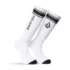Volcom High Stripe Crew Socks In White