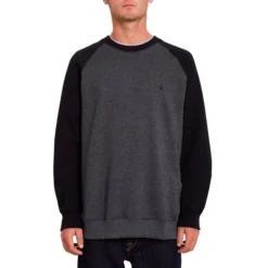 Volcom Homak Crew Sweatshirt In Heather Grey