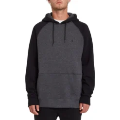 Volcom Homak Pullover Hoody In Heather Grey