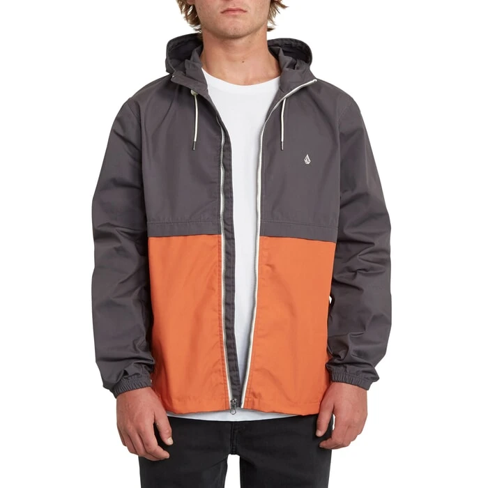 Volcom Howard Hooded Shell Jacket In Burnt Orange 4 Volcom Howard Hooded Shell Jacket In Burnt Orange - Image 4