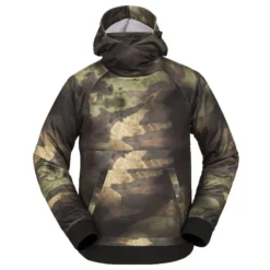 Volcom Hydro Riding Pullover Fleece In Camouflage