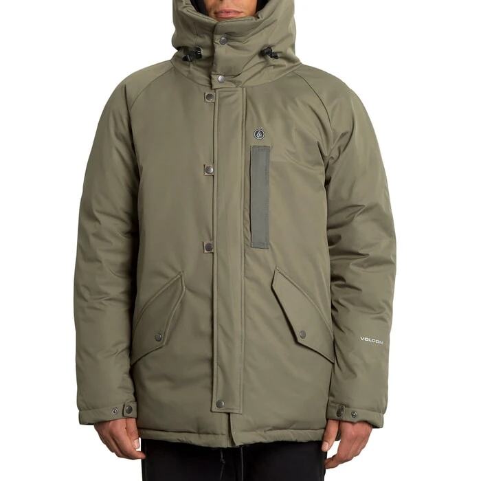 Volcom Interzone 5K Parka Jacket In Army Green Combo 6 Volcom Interzone 5K Parka Jacket In Army Green Combo - Image 6