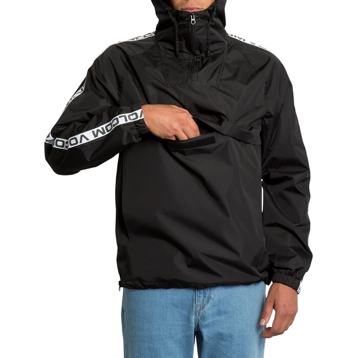 Volcom Kane Shell Jacket In Black 3 Volcom Kane Shell Jacket In Black - Image 3