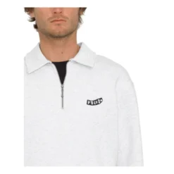 Volcom Nevermine Terry Sweatshirt In Bone Heather -STANCE Shop volcom nevermine terry sweatshirt bone heather a4612409 bnh b2 tal0kcehhshr0kto