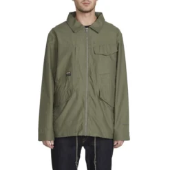 Volcom Peace Tribe Jacket In Army Green Combo