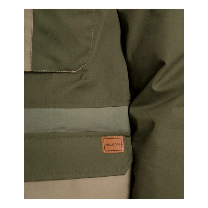Volcom Renton Winter 5K Parka Jacket In Army Green Combo 9 Volcom Renton Winter 5K Parka Jacket In Army Green Combo - Image 9