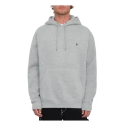 Volcom Single Stone Pullover Hoody In Heather Grey