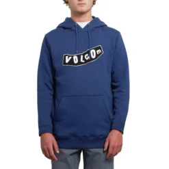Volcom Supply Stone Pullover Hoody In Matured Blue