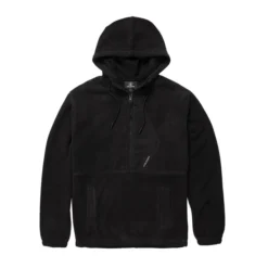 Volcom Unerstand Half Zip Pullover Hoody In Black