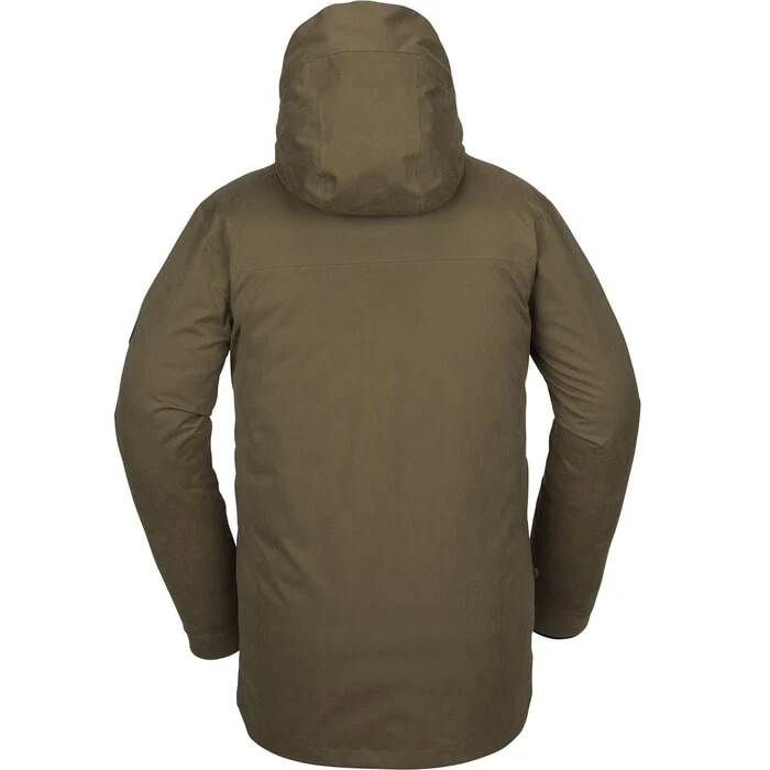 Volcom V.CO 3L Rain Shell Jacket In Moss 2 Volcom V.CO 3L Rain Shell Jacket In Moss - Image 2