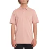 Volcom Wowzer Short Sleeve Polo Shirt In Sandstone